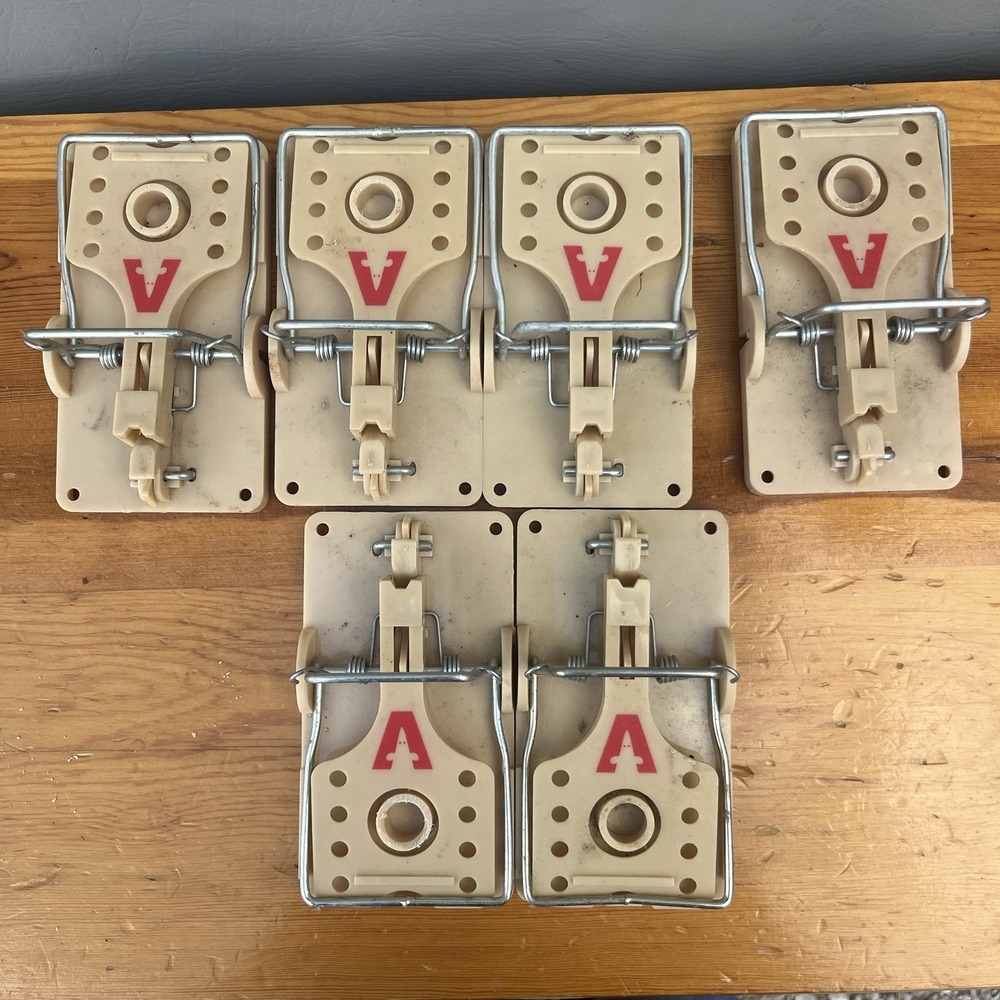 Victor  Power  Kill Mouse Trap Big Size Rat Trap Lot Of 6 Traps Hard Plastic